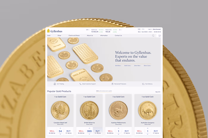 Gyllenhus | Precious Metals Trading Platform