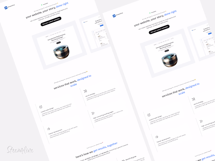 Streamline Studio - Framer Development