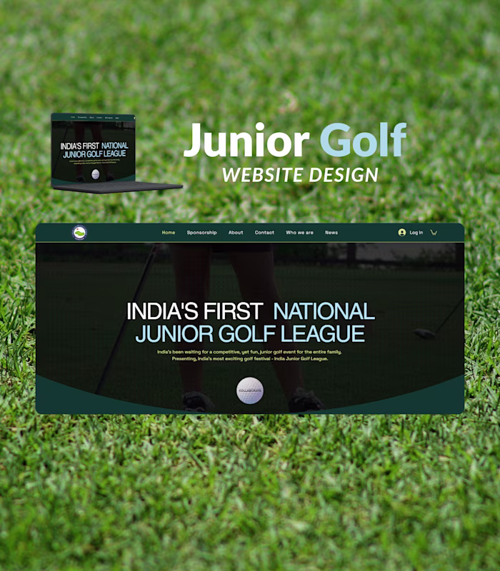 Junior Golf League – Website Design