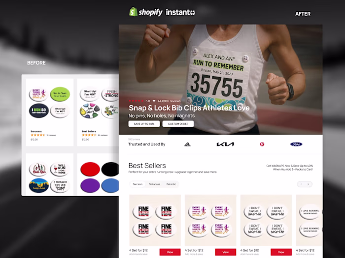 Athletic Brand Shopify Store Rebuild & Redesign Project