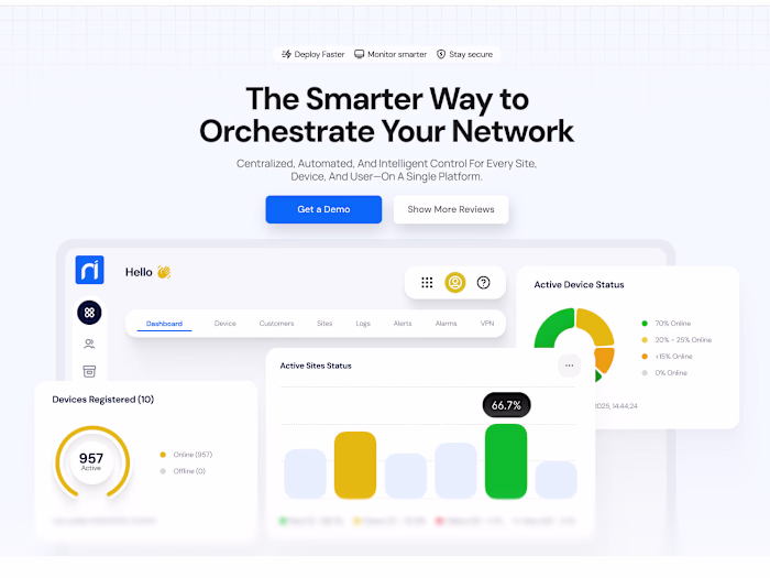 Landing Page Design - Nirad networks
