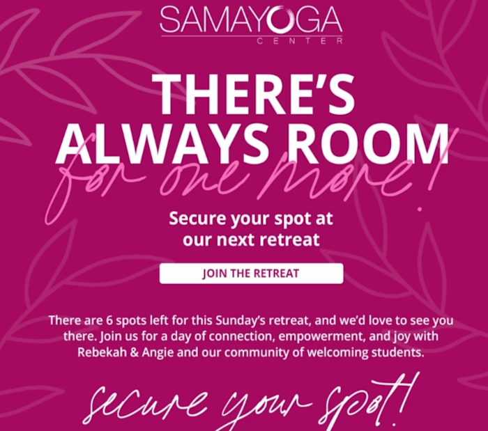 Promotional Wellness Emails