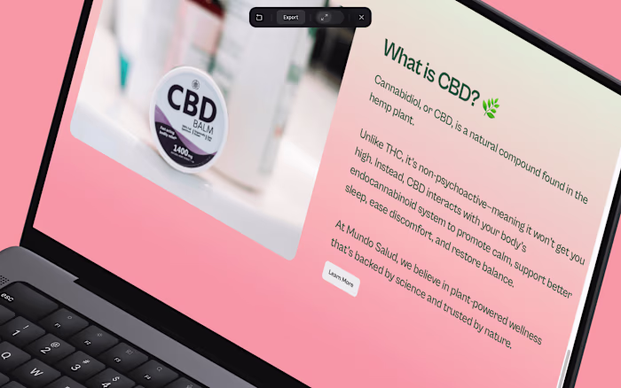 Mundo Salud | Cannabis Shop | Framer Website