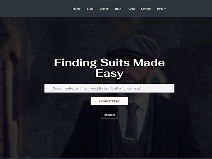 Search For Suits | Complete Web Development