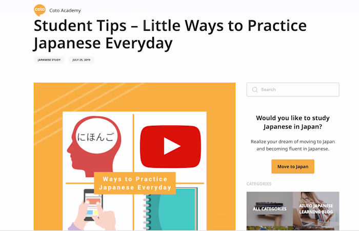 SEO Blog Post for CotoJapan 