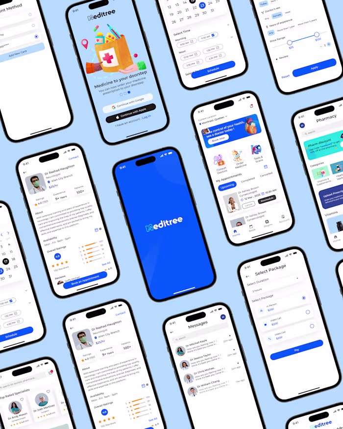 Sharing a mockup of a healthcare app I just designed. I know...