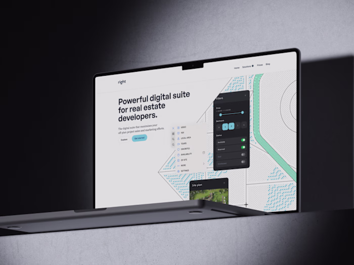 Right Property Marketing Website Concept