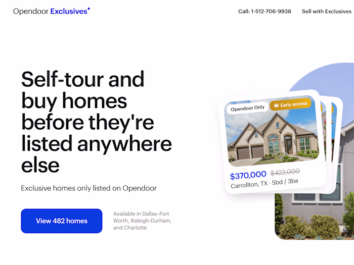 New Product: Opendoor Exclusives