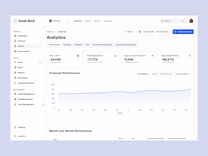 Financial Web Application
