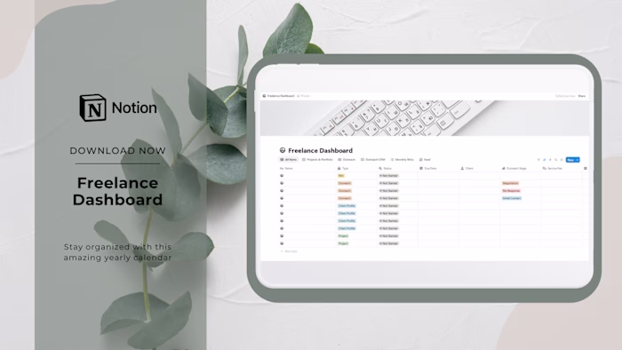 Freelancer's Notion Dashboard Template