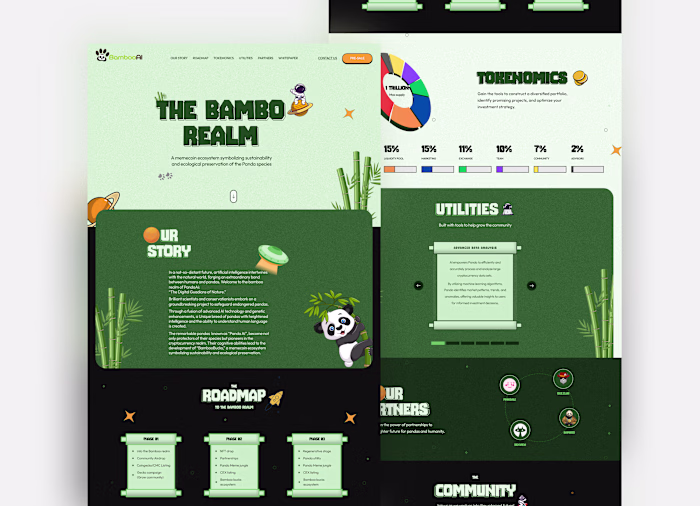 BambooAI landing page design