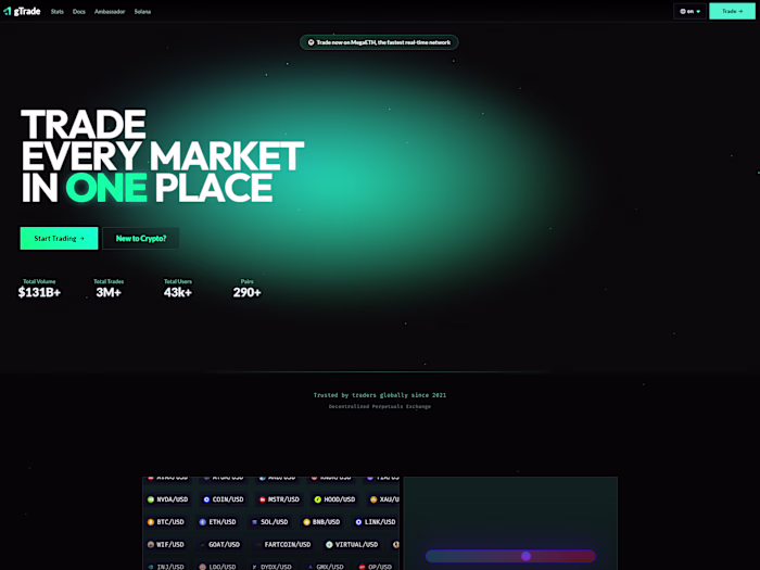 Web3 - Gains Trade – Web3 Trading Platform