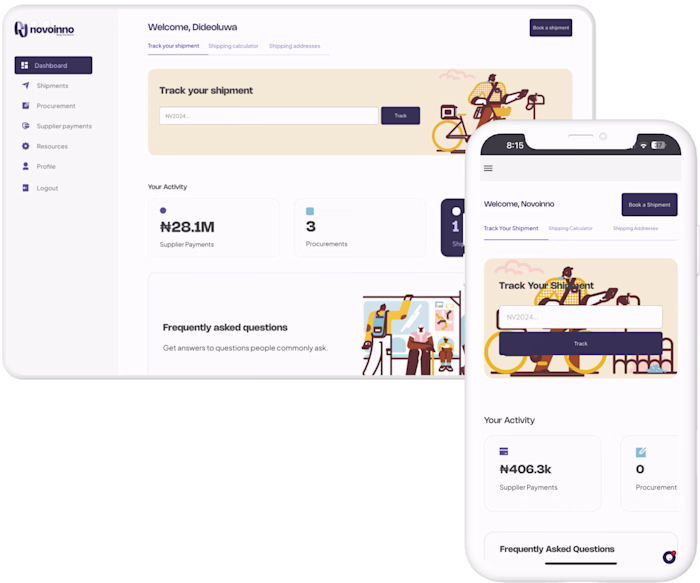 Procurement, Shipping & Supplier Payment API Development