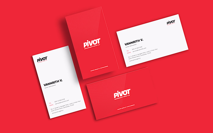 Red Business Card Design
