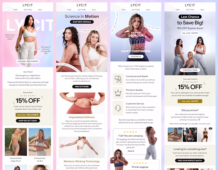 Lycit | Email Designs