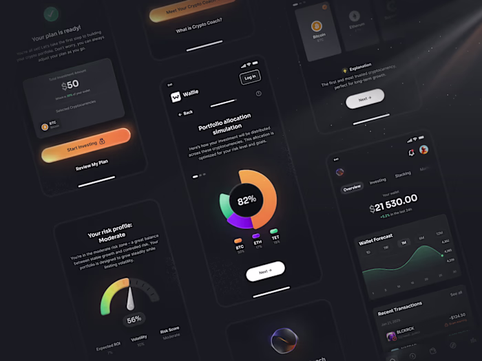 Wallie - Crypto Wallet Mobile App