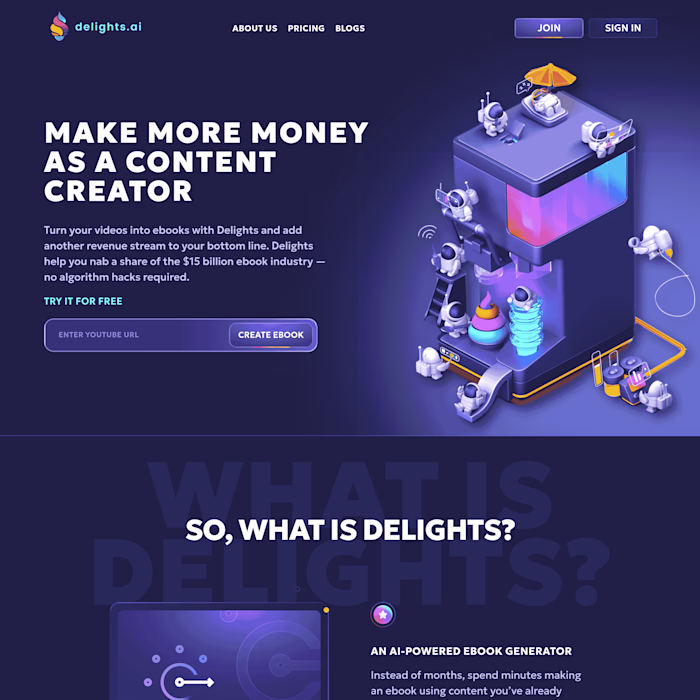 Delight.ai - Video To Ebook creator