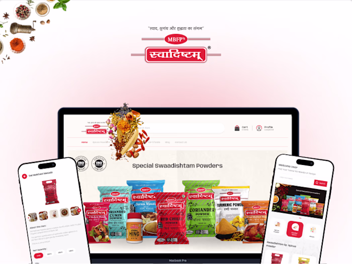 Svadishtam — Web App UI/UX Design