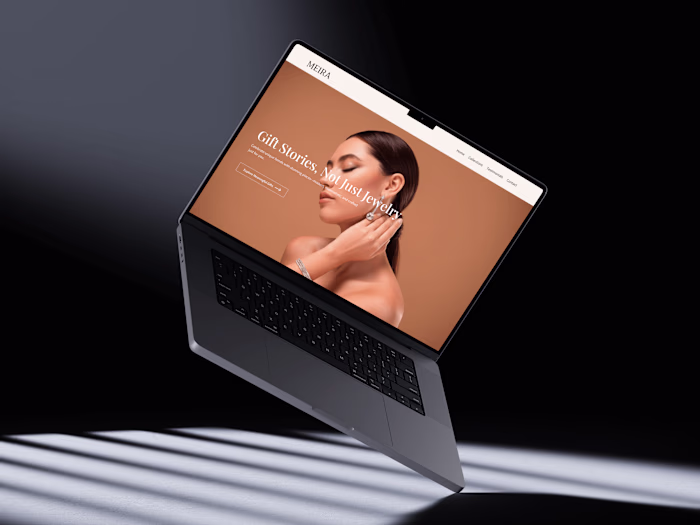 Elegant Jewellry Brand Landing Page UI Design