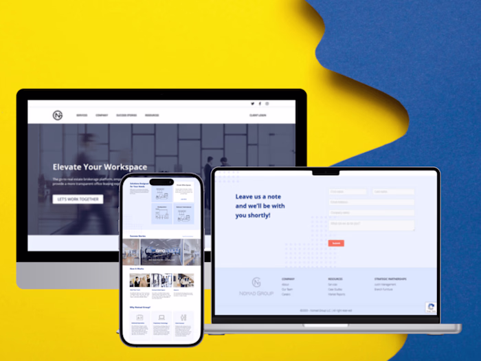 Website Development for Nomad- Showcasing the Group’s Company