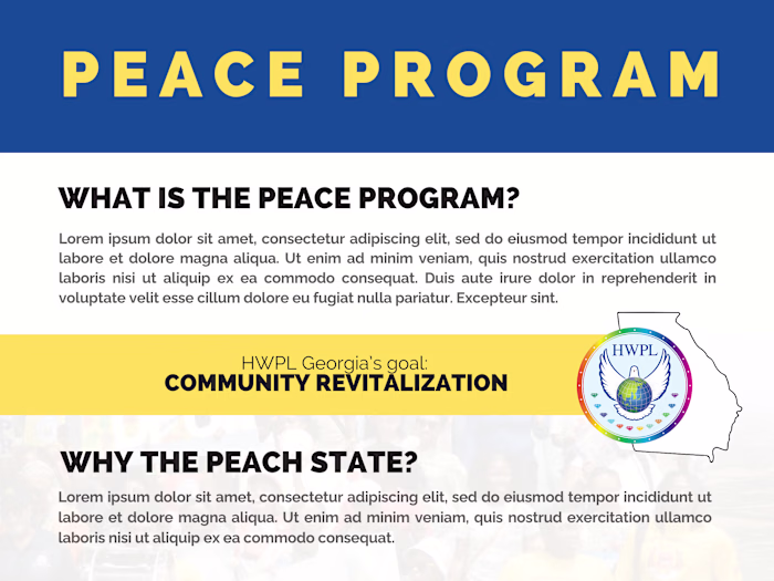 HWPL Georgia - Branding Guidelines and Report Documents I de...