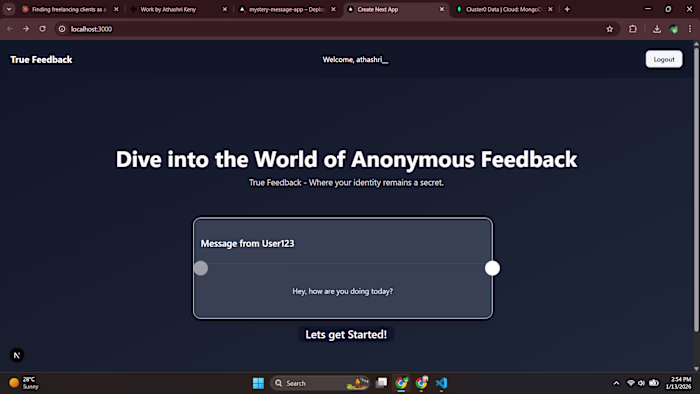 Mystery Message App — Anonymous Feedback & Messaging Platfor...
