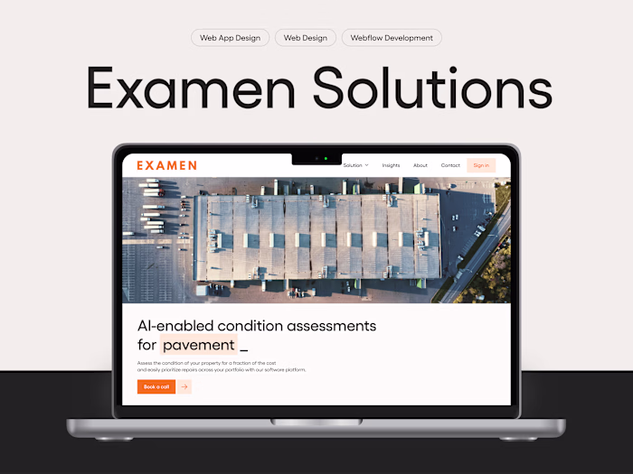 Examen Solutions | Website Design & Development
