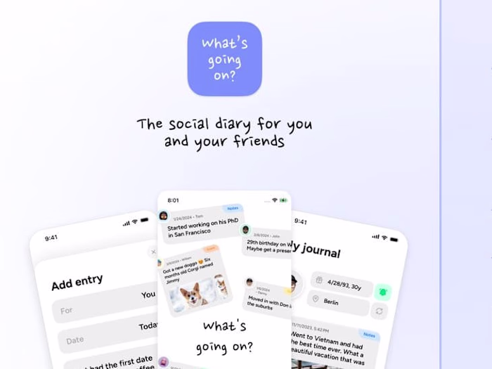 What's going on? Social Diary App