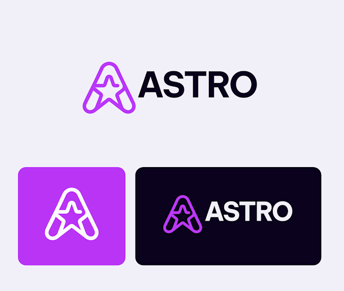 ASTRO Logo Design with Minimal