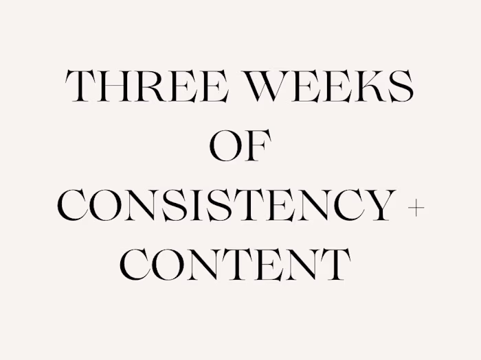 3 Week Content Insights