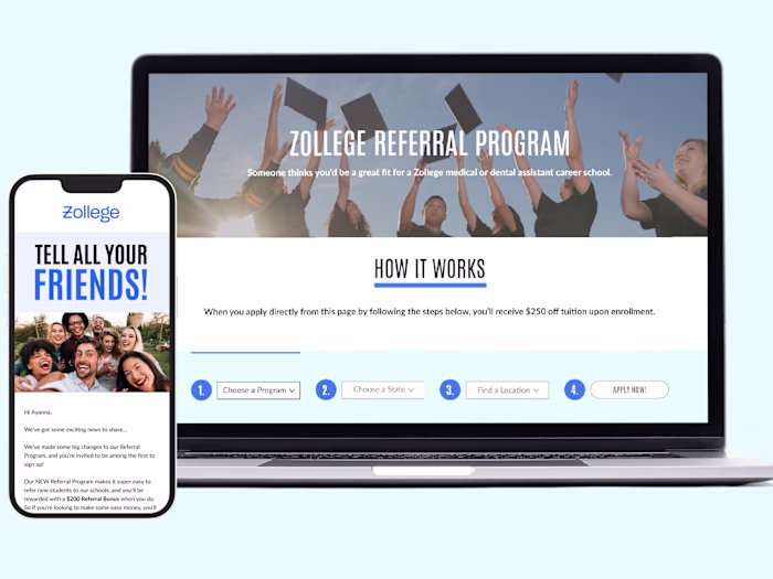 Zollege Referral Campaign