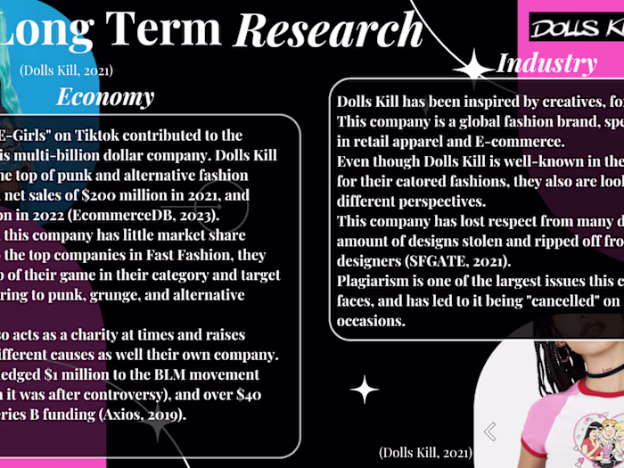 Trend forecast - sample work