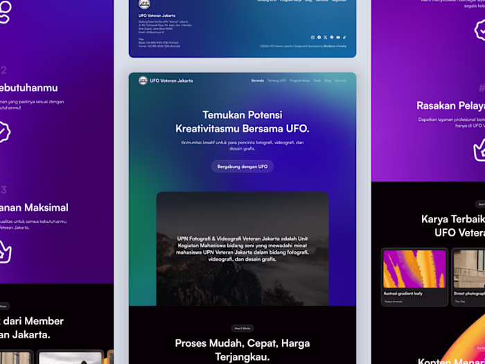 UFO Veteran Jakarta Landing Page