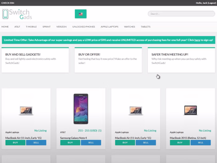 Platform to buy and sell devices