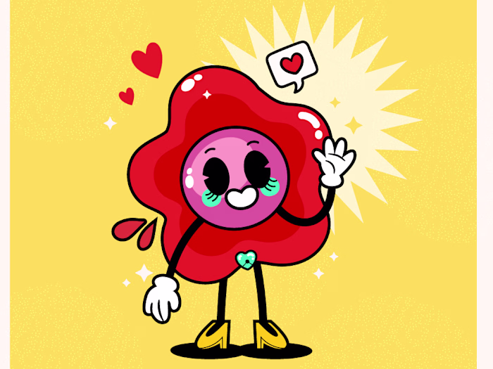 'My Period On' : Character Design ♥️🩸