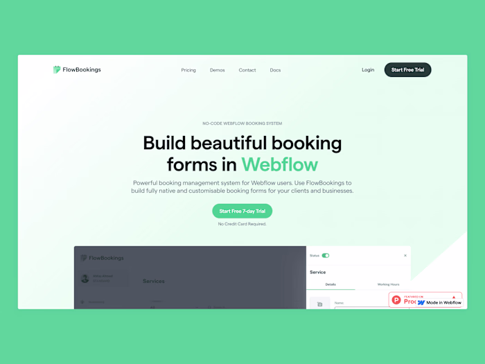 FlowBookings - Website Design & Webflow Development