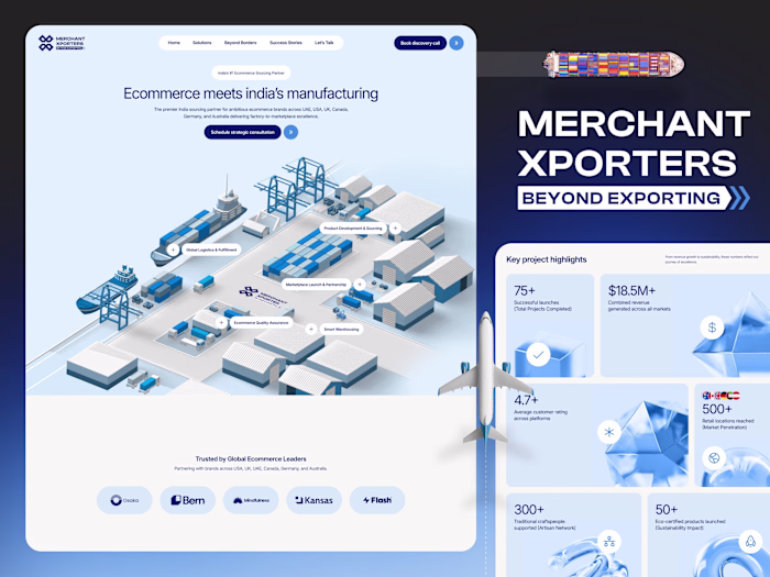 Redesigned MerchantXporter’s brand from the