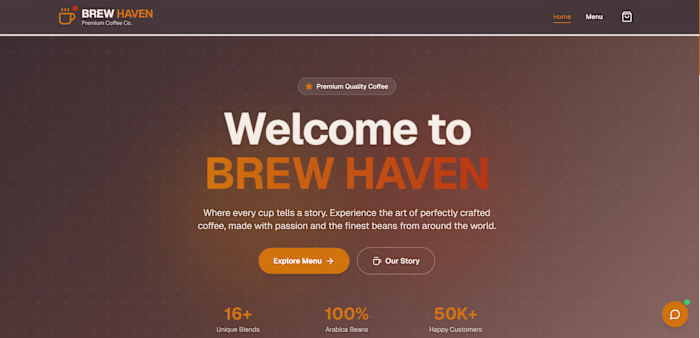 Coffee Brand Website 🤖 