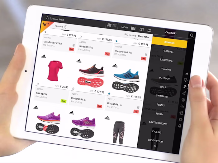 Adidas . E-catalogue App