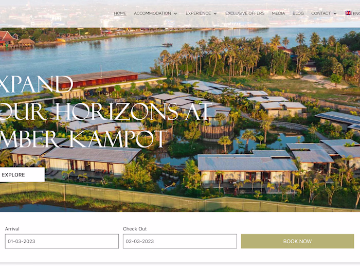 Luxury Riverside Resort In Kampot | Amber Kampot
