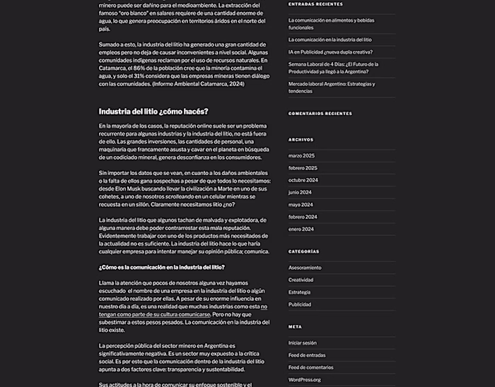 La comunicación en la industria del litio- Blog Article