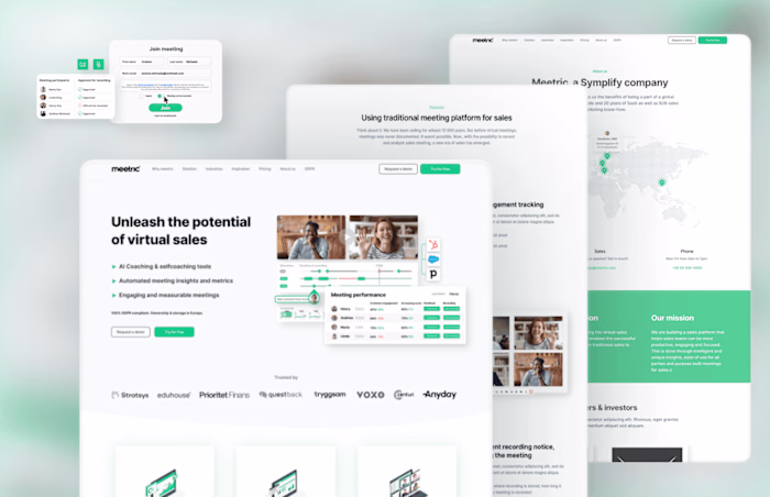 Website redesign and visual design for SaaS company