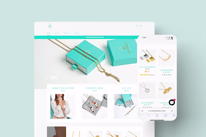 Customizable Jewelry Website