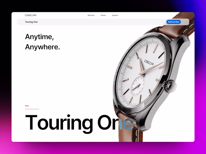 E-Commerce Website for Watch Brand: OSCIA