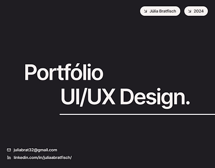 UI/UX Design | Portfólio