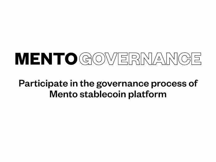 Mento Governance