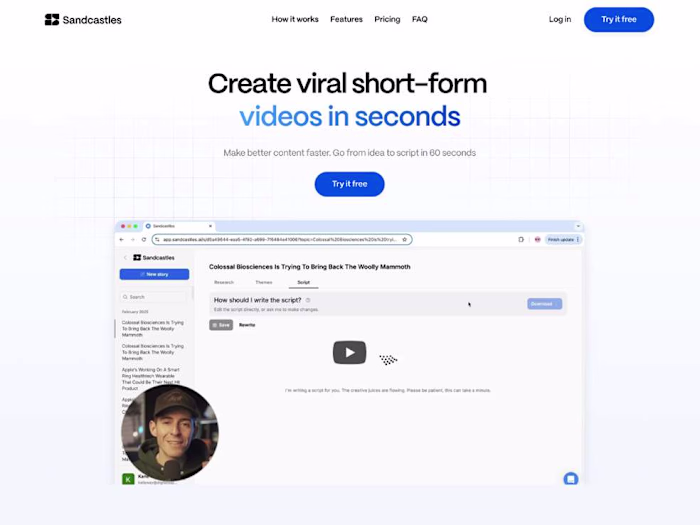 Sandcastles.ai  - Framer Design and Build