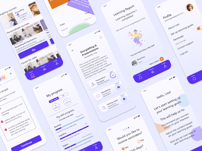 Microlearning IOS app for B2B market