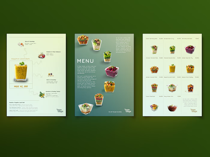 Vegan Restaurant Visual Identity
