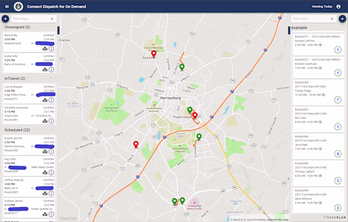 Bus dispatcher web app